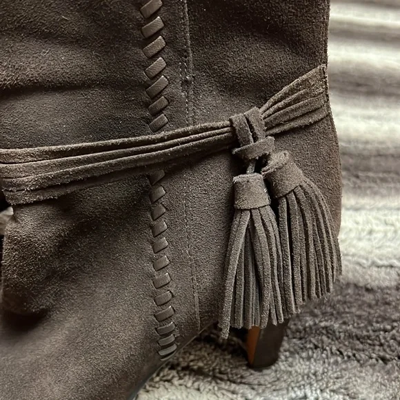 Coach Brown Suede Jessie Booties - Picture 3 of 9